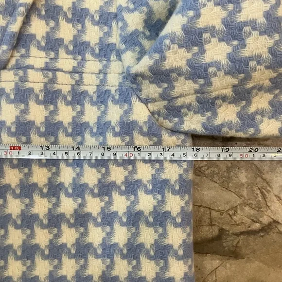 Pendleton Houndstooth Virgin Wool Pea Coat - Picture 4 of 5